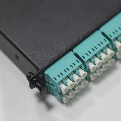 OM3 Fiber Cassette Module Cabling Solution 12F MTP To SC Multi Mode